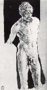 Albrecht Durer Self-portrait in the nude oil painting artist